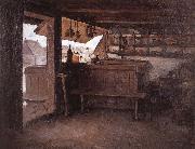 Nicolae Grigorescu The Shop oil painting